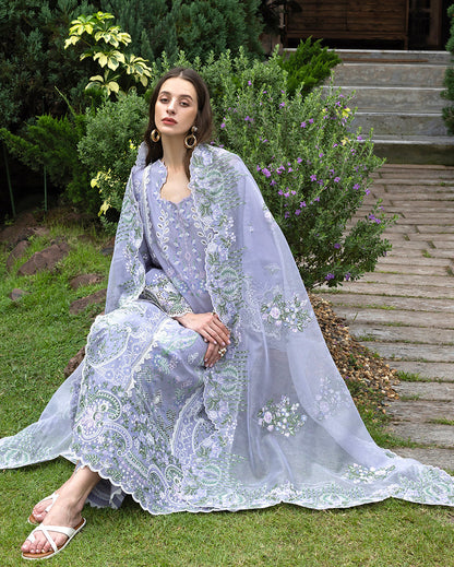 Esmel | Mon Tresor Luxe Lawn 26 | Vera - Luxury Dress - available at Maria Faisal in UK and USA.