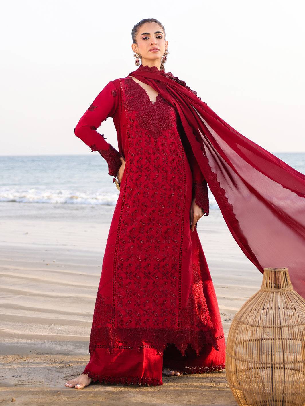 Faiza Faisal | Marine Luxury Lawn 25 | TARA by Maria Faisal - Registered Vendor of : Faiza Faisal - type : Ladies Clothes - 100% original wedding dresses