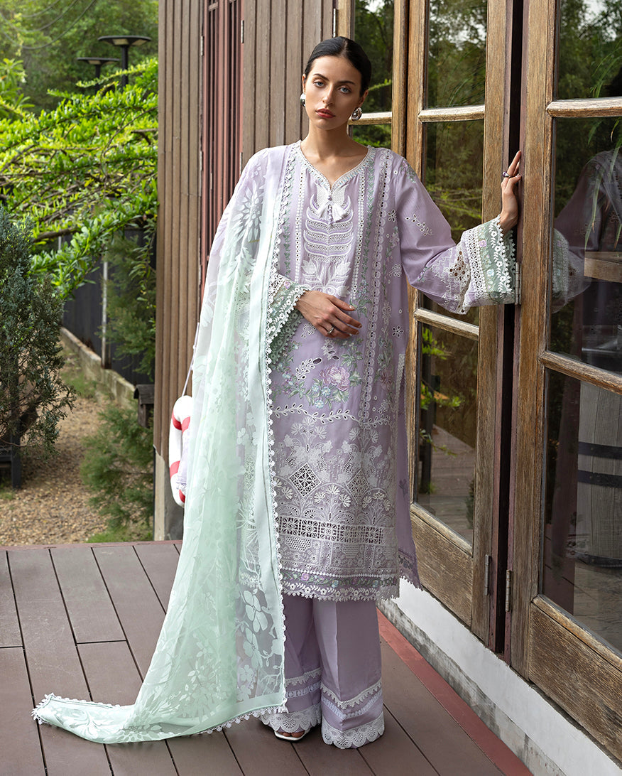 Esmel | Mon Tresor Luxe Lawn 26 | Lila - Luxury Dress - available at Maria Faisal in UK and USA.