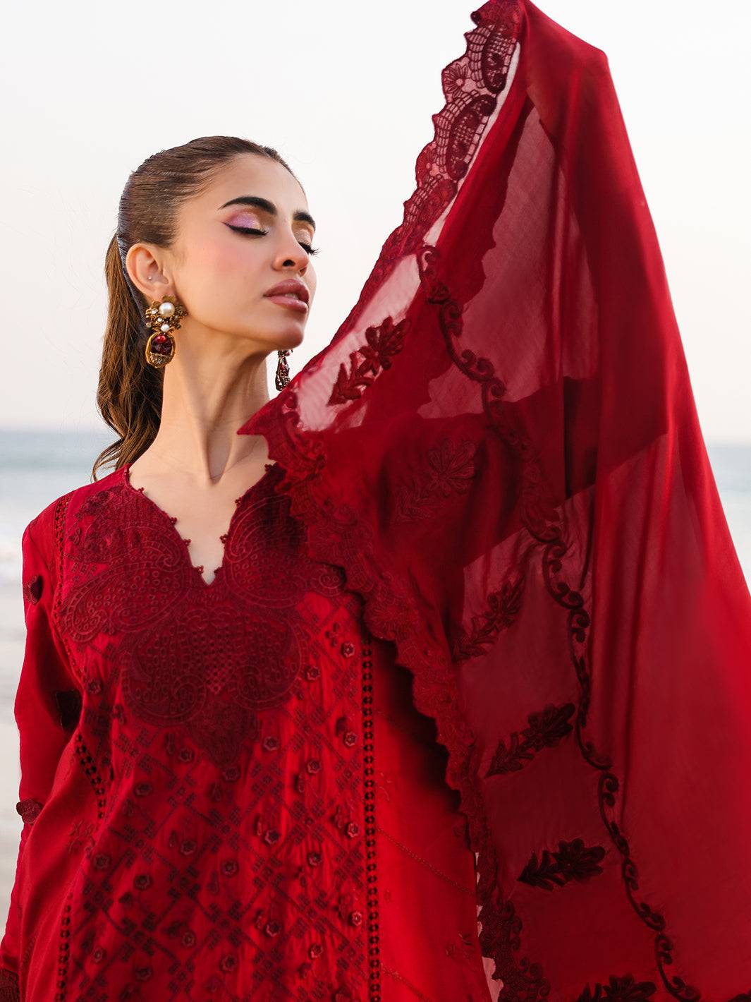 Faiza Faisal | Marine Luxury Lawn 25 | TARA by Maria Faisal - Registered Vendor of : Faiza Faisal - type : Ladies Clothes - 100% original wedding dresses