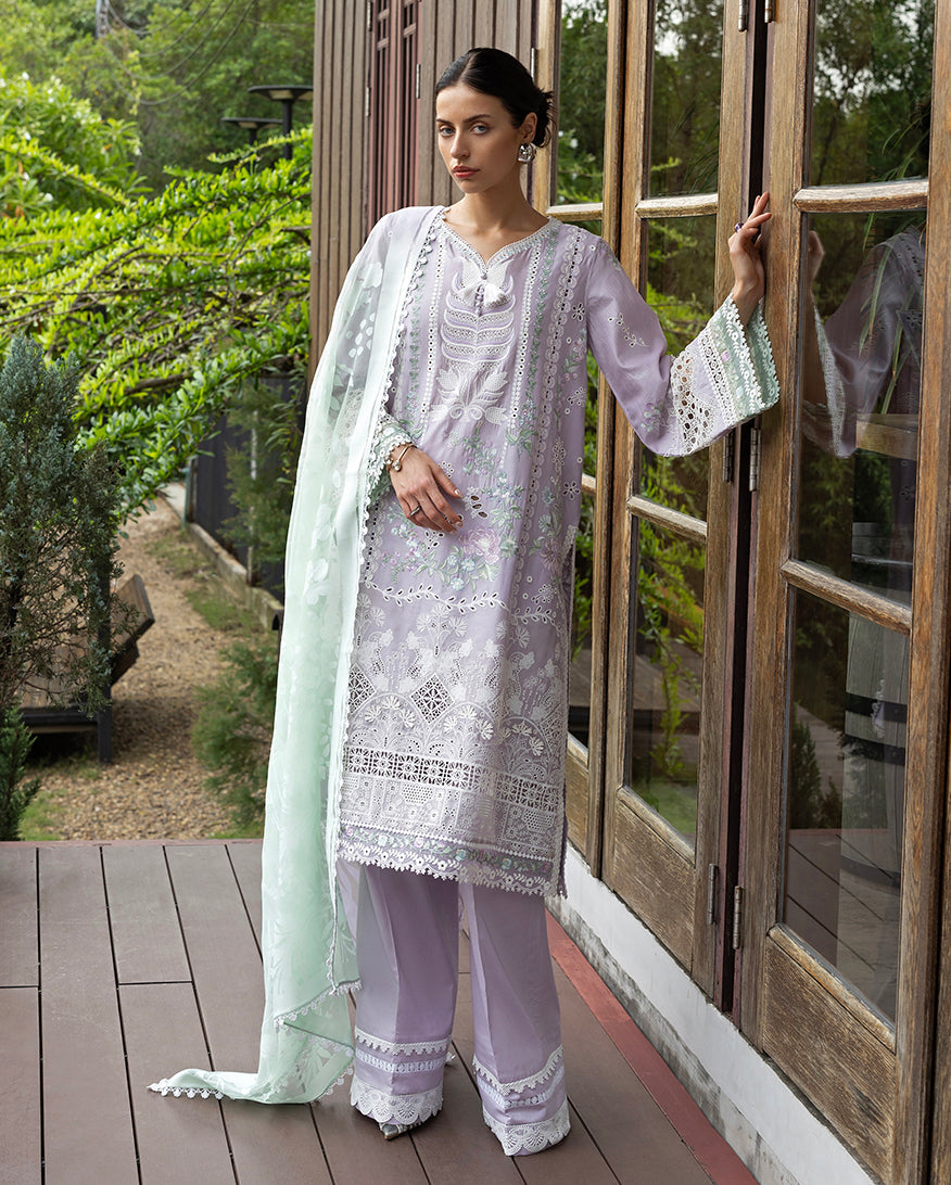 Esmel | Mon Tresor Luxe Lawn 26 | Lila - Luxury Dress - available at Maria Faisal in UK and USA.