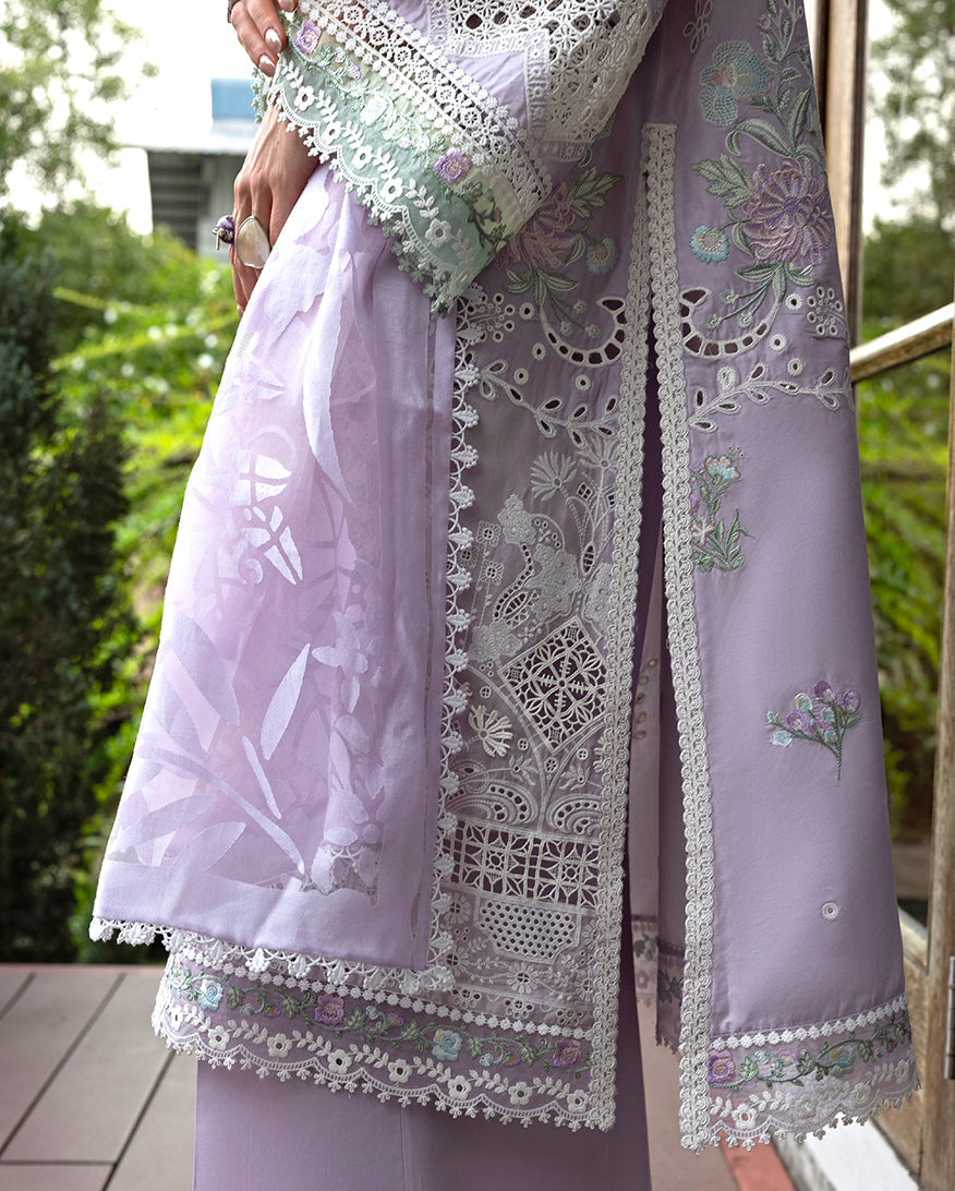Esmel | Mon Tresor Luxe Lawn 26 | Lila - Luxury Dress - available at Maria Faisal in UK and USA.