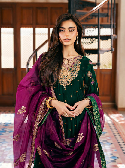 Zainab Chottani | Velvet 25 | Esha - Formal Dress - available at Maria Faisal in UK and USA.