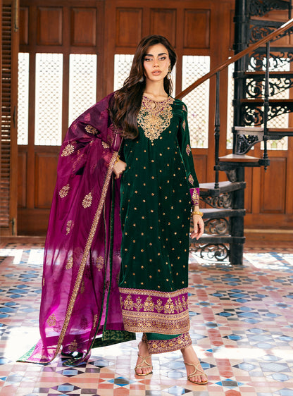 Zainab Chottani | Velvet 25 | Esha - Formal Dress - available at Maria Faisal in UK and USA.