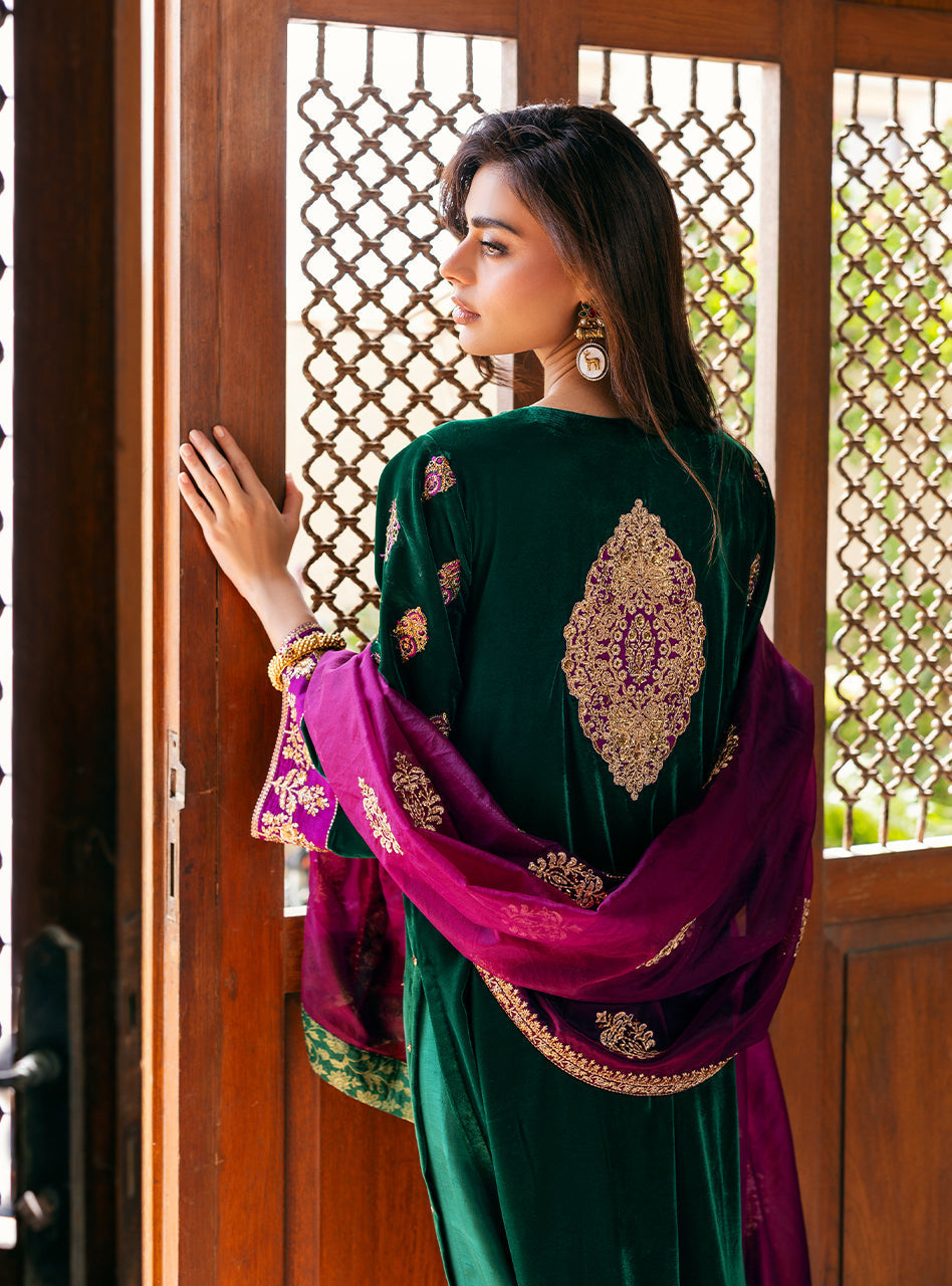 Zainab Chottani | Velvet 25 | Esha - Formal Dress - available at Maria Faisal in UK and USA.