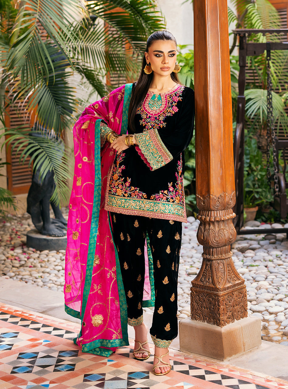 Zainab Chottani | Velvet 25 | Zeba - Formal Dress - available at Maria Faisal in UK and USA.