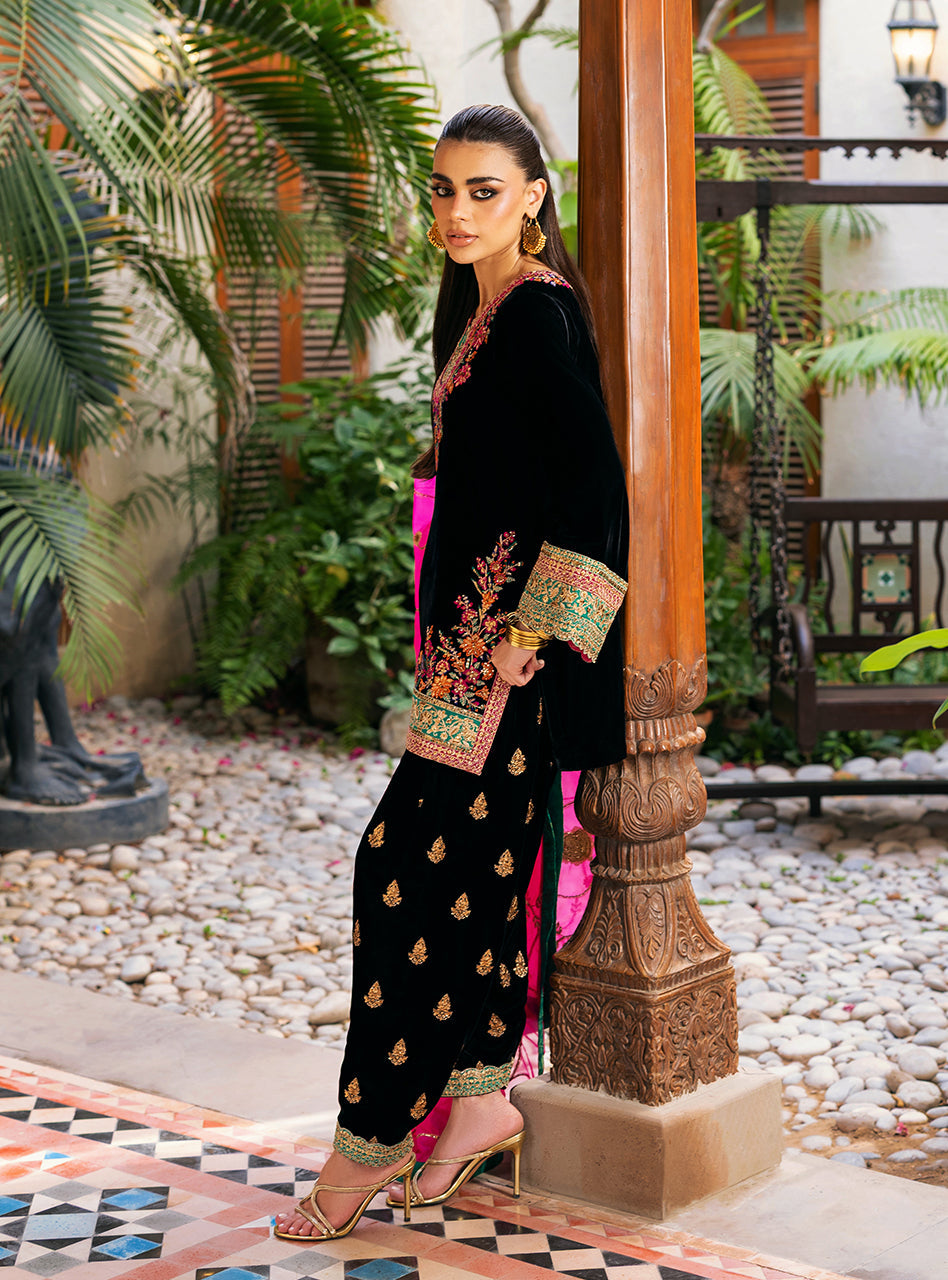 Zainab Chottani | Velvet 25 | Zeba - Formal Dress - available at Maria Faisal in UK and USA.