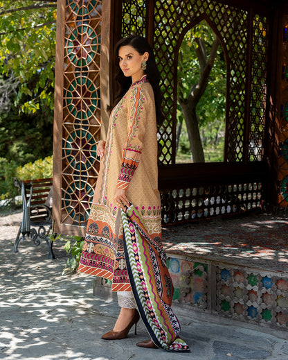 Mushq | Nirvana Printed Silk | Solara Crest - Ladies Clothes - Maria Faisal