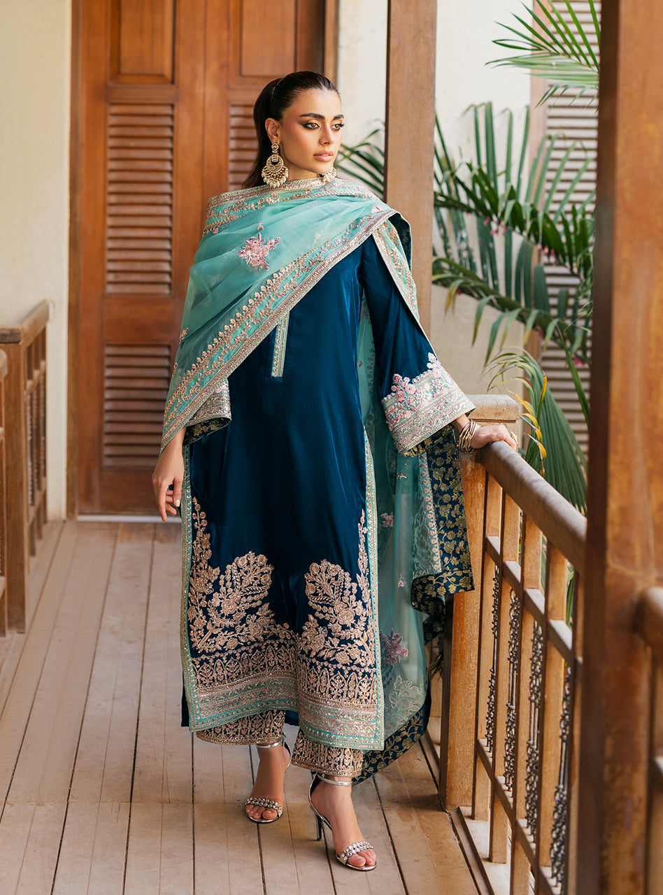 Zainab Chottani | Velvet 25 | Elsa - Formal Dress - available at Maria Faisal in UK and USA.