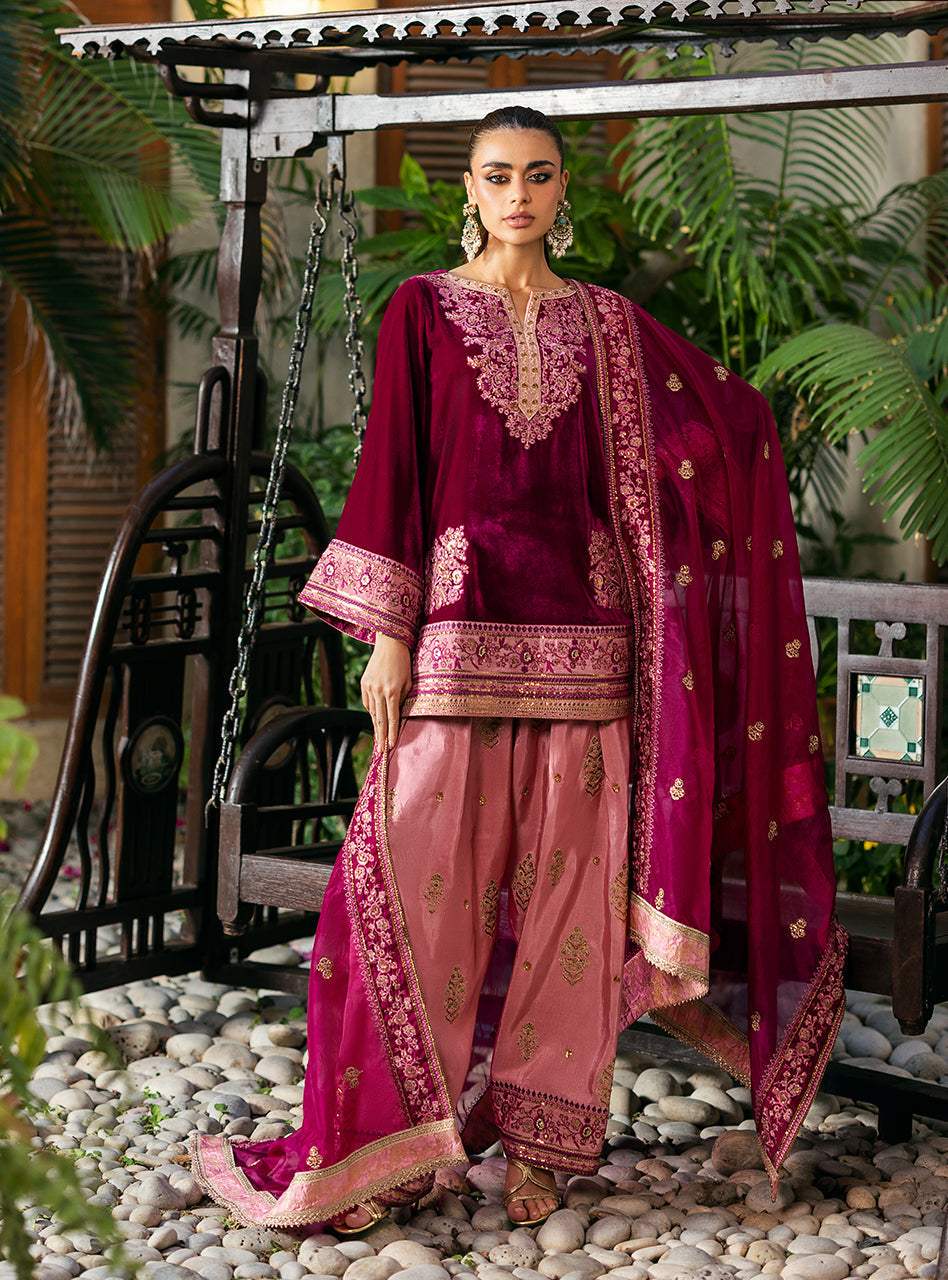 Zainab Chottani | Velvet 25 | Rubi - Formal Dress - available at Maria Faisal in UK and USA.