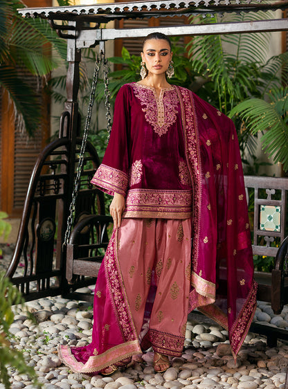 Zainab Chottani | Velvet 25 | Rubi - Formal Dress - available at Maria Faisal in UK and USA.