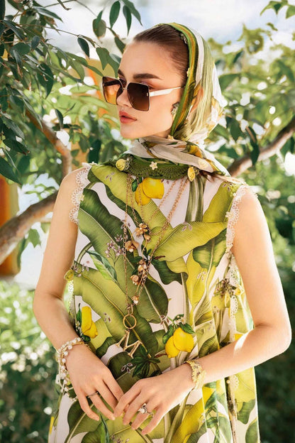 Maria B | M Prints 25 | MPT-2503-A by Maria Faisal - Registered Vendor of : Maria B - type : Ladies Clothes - 100% original wedding dresses