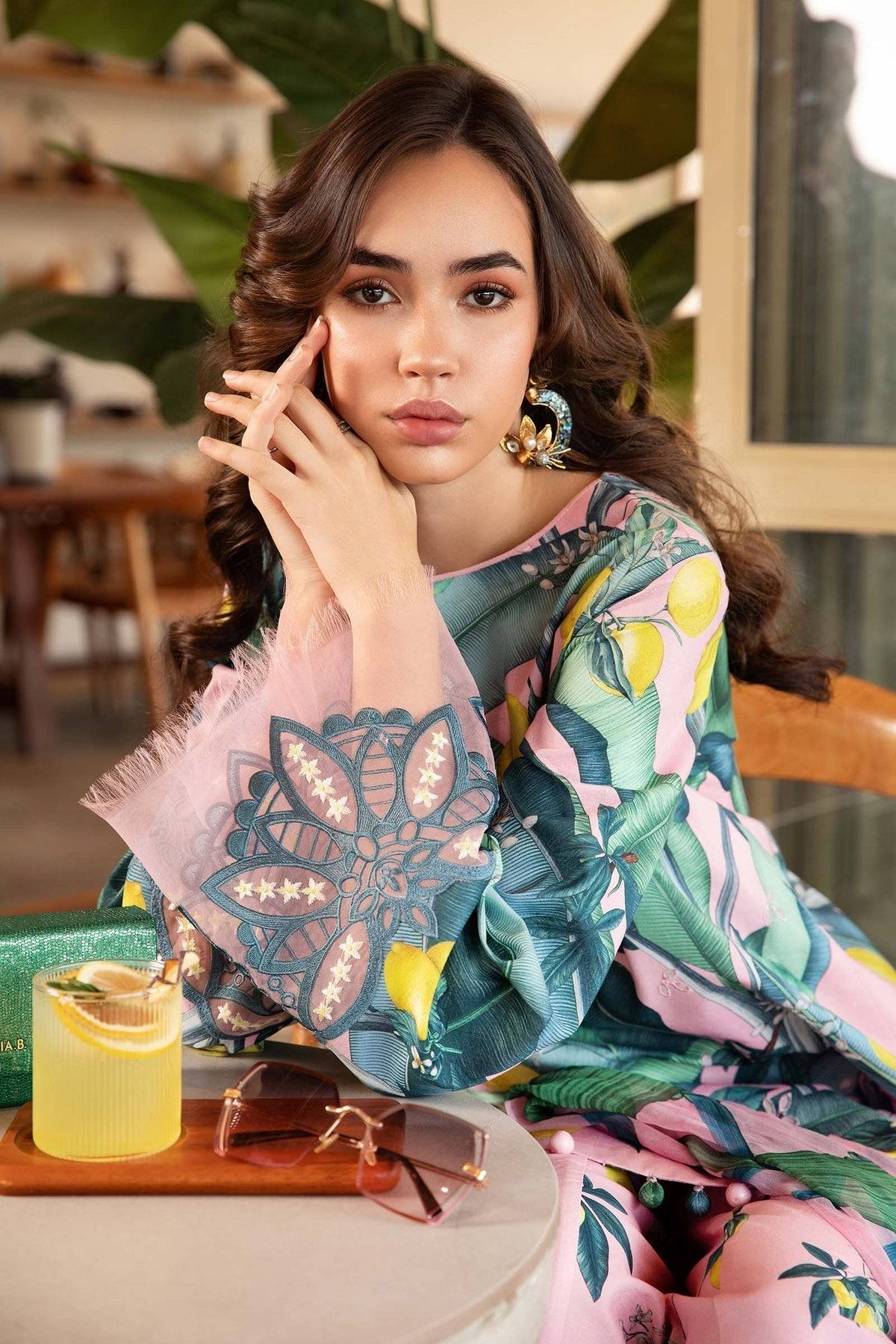 Maria B | M Prints 25 | MPT-2503-B by Maria Faisal - Registered Vendor of : Maria B - type : Ladies Clothes - 100% original wedding dresses