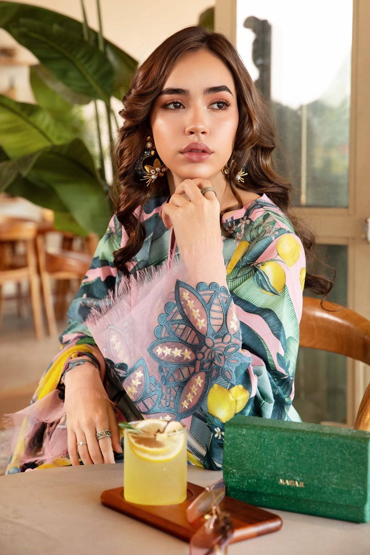 Maria B | M Prints 25 | MPT-2503-B by Maria Faisal - Registered Vendor of : Maria B - type : Ladies Clothes - 100% original wedding dresses