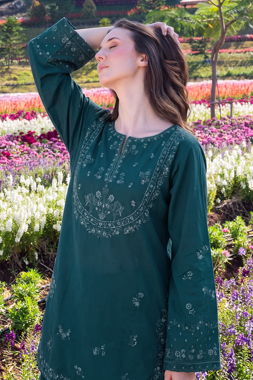 Saad Shaikh | Ease Fall Edit 26 | Azalea - Casual Dress - available at Maria Faisal in UK and USA.