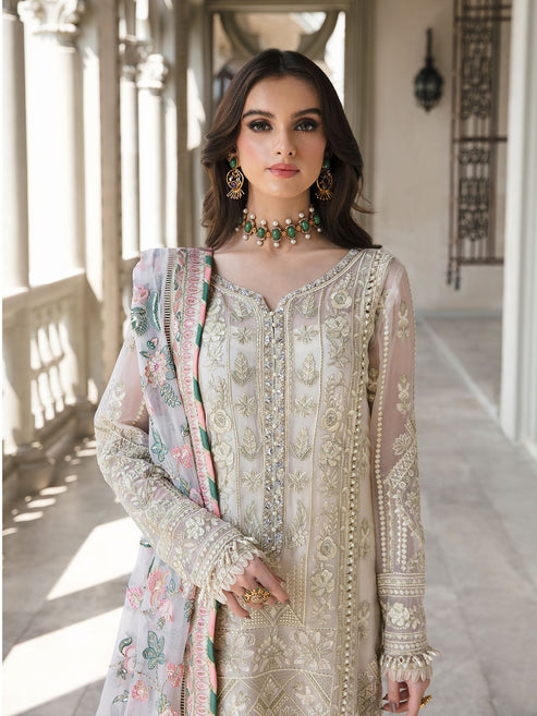 Gulaal | Embroidered Chiffon | CEMILE 03 - Ladies Clothes - Maria Faisal