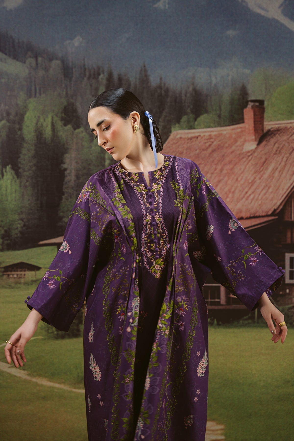 Vanya | Co Ords | CO-139 - Casual Dress - available at Maria Faisal in UK and USA.