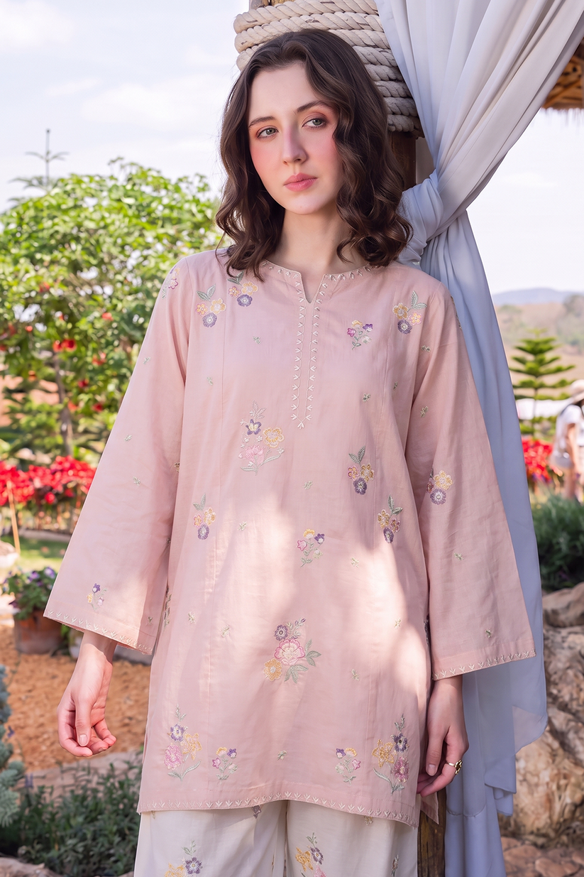 Saad Shaikh | Ease Fall Edit 26 | Arden - Casual Dress - available at Maria Faisal in UK and USA.