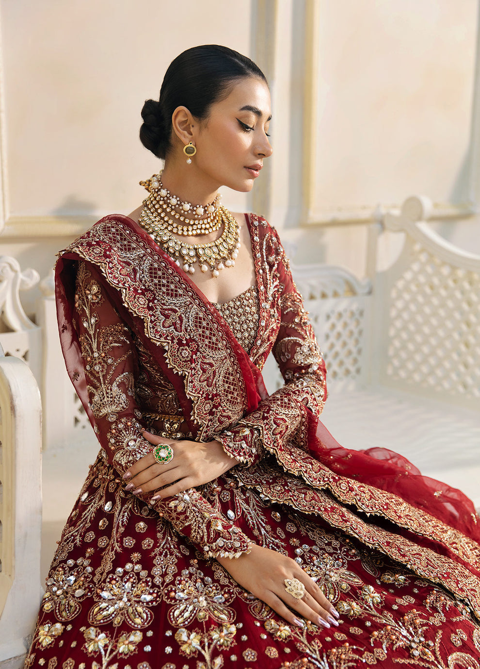 Gulaal | Wedding Formals | Nawazish GL-WS-23V1-39 - Designer Dress with Intricate embroidery and embellishments. Shop elegent wedding dress at Maria Faisal.