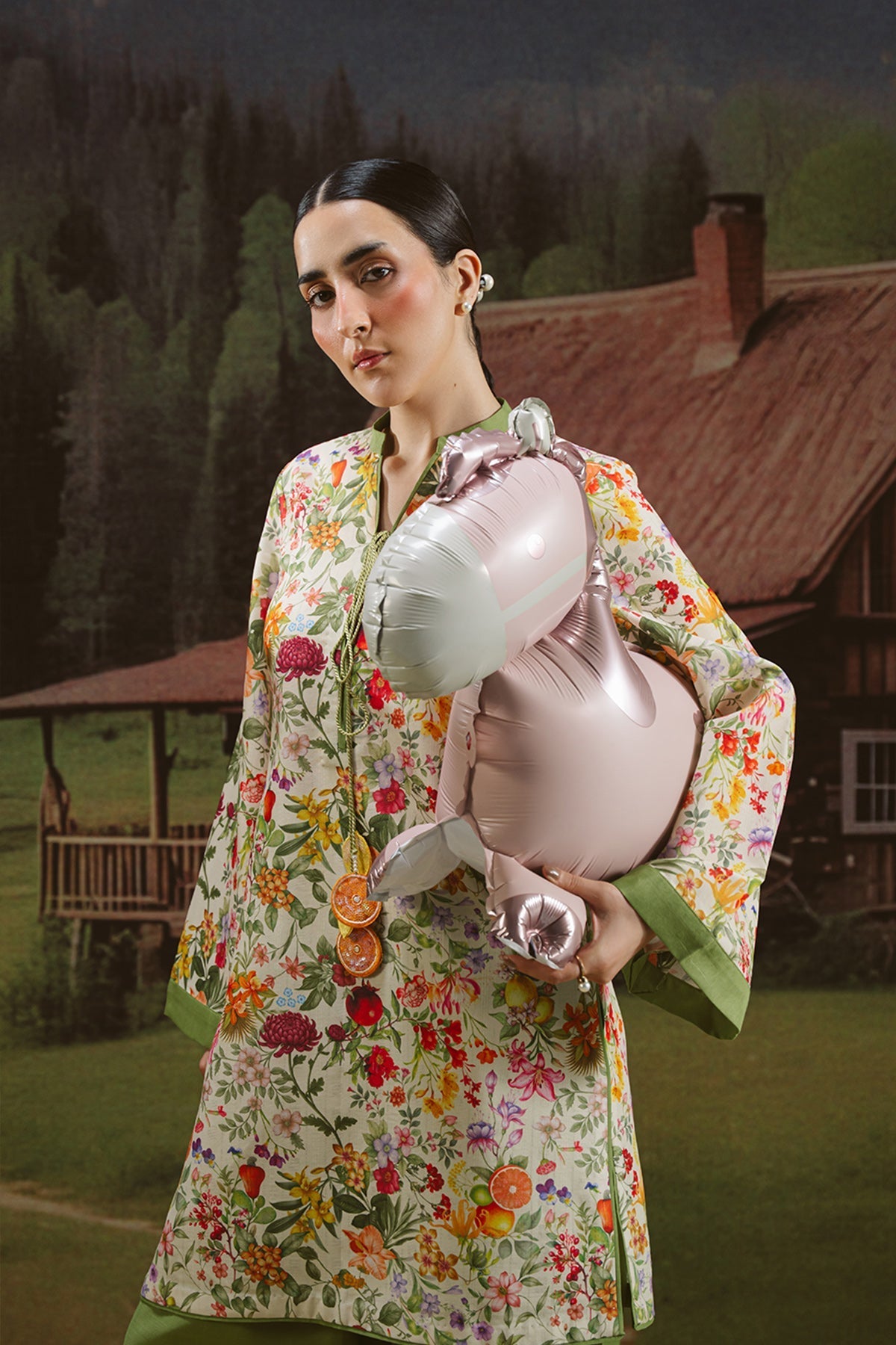Vanya | Co Ords | CO-134 - Casual Dress - available at Maria Faisal in UK and USA.
