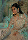 Elaf Premium | Evara Formals 24 | EFE-01 AURA - Designer Dress with Intricate embroidery and embellishments. Shop elegent wedding dress at Maria Faisal.