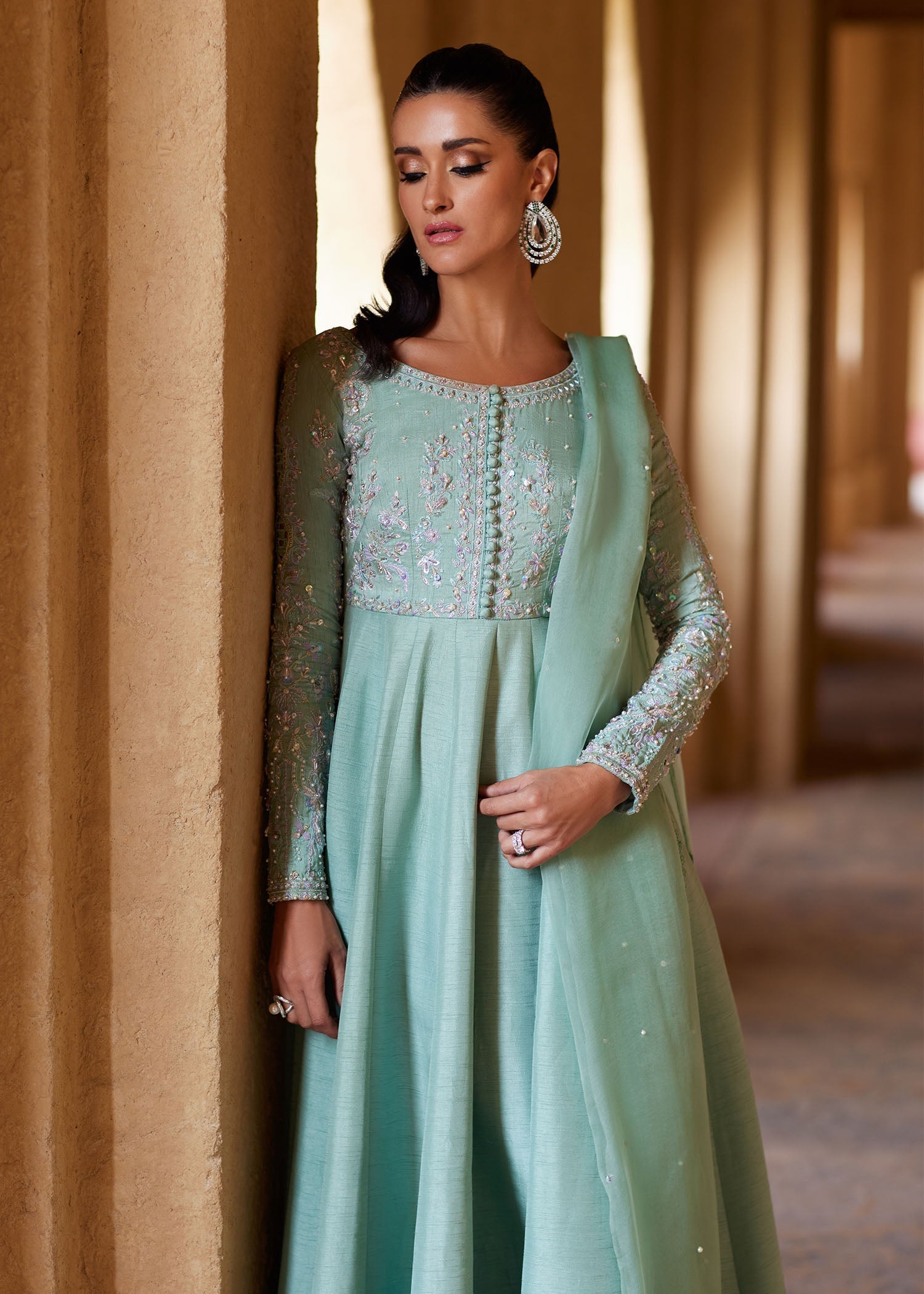 Kanwal Malik | Ghina Luxury Pret | Mira - Luxury Dress - available at Maria Faisal in UK and USA.