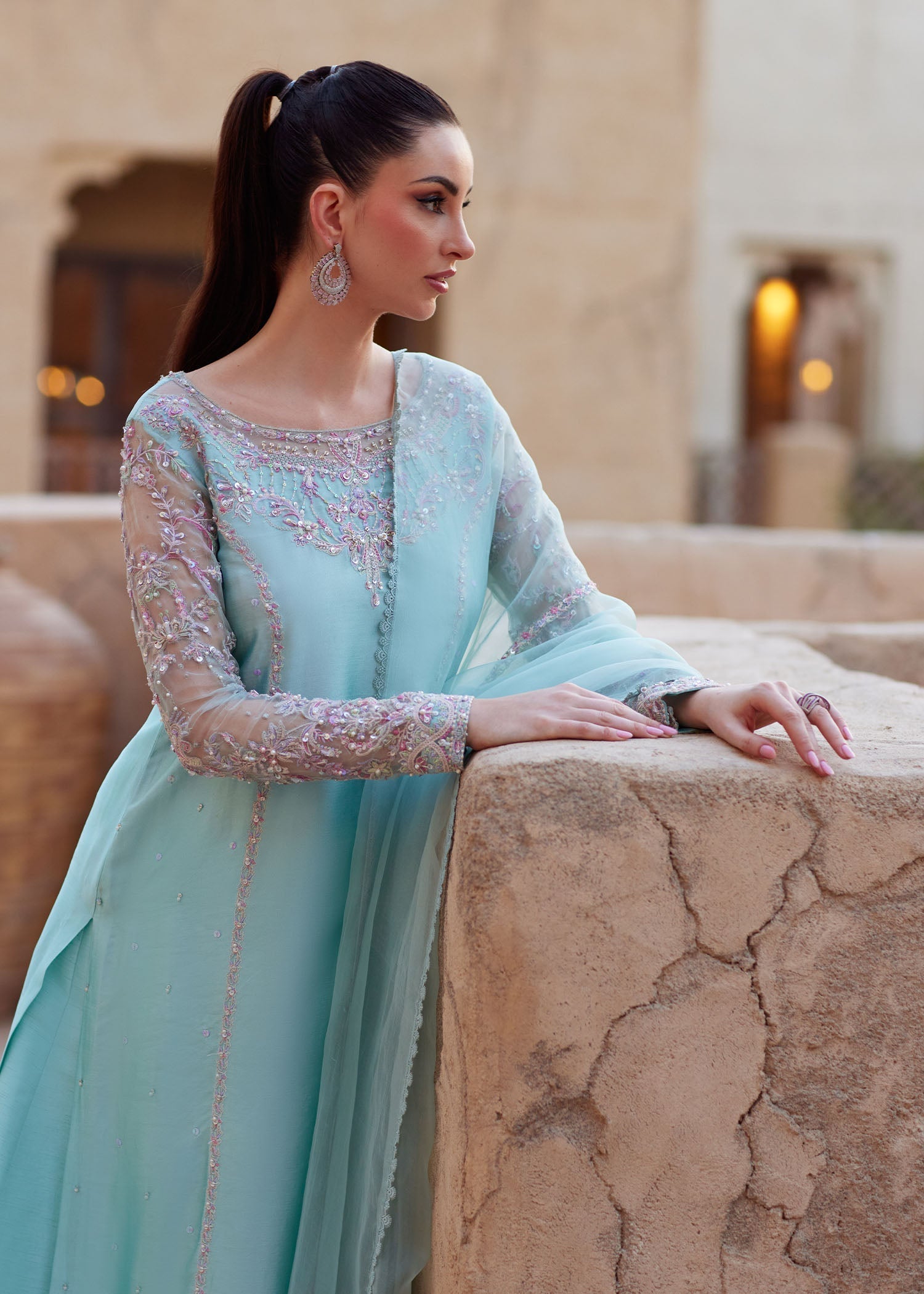 Kanwal Malik | Ghina Luxury Pret | Lina - Formal Dress - available at Maria Faisal in UK and USA.
