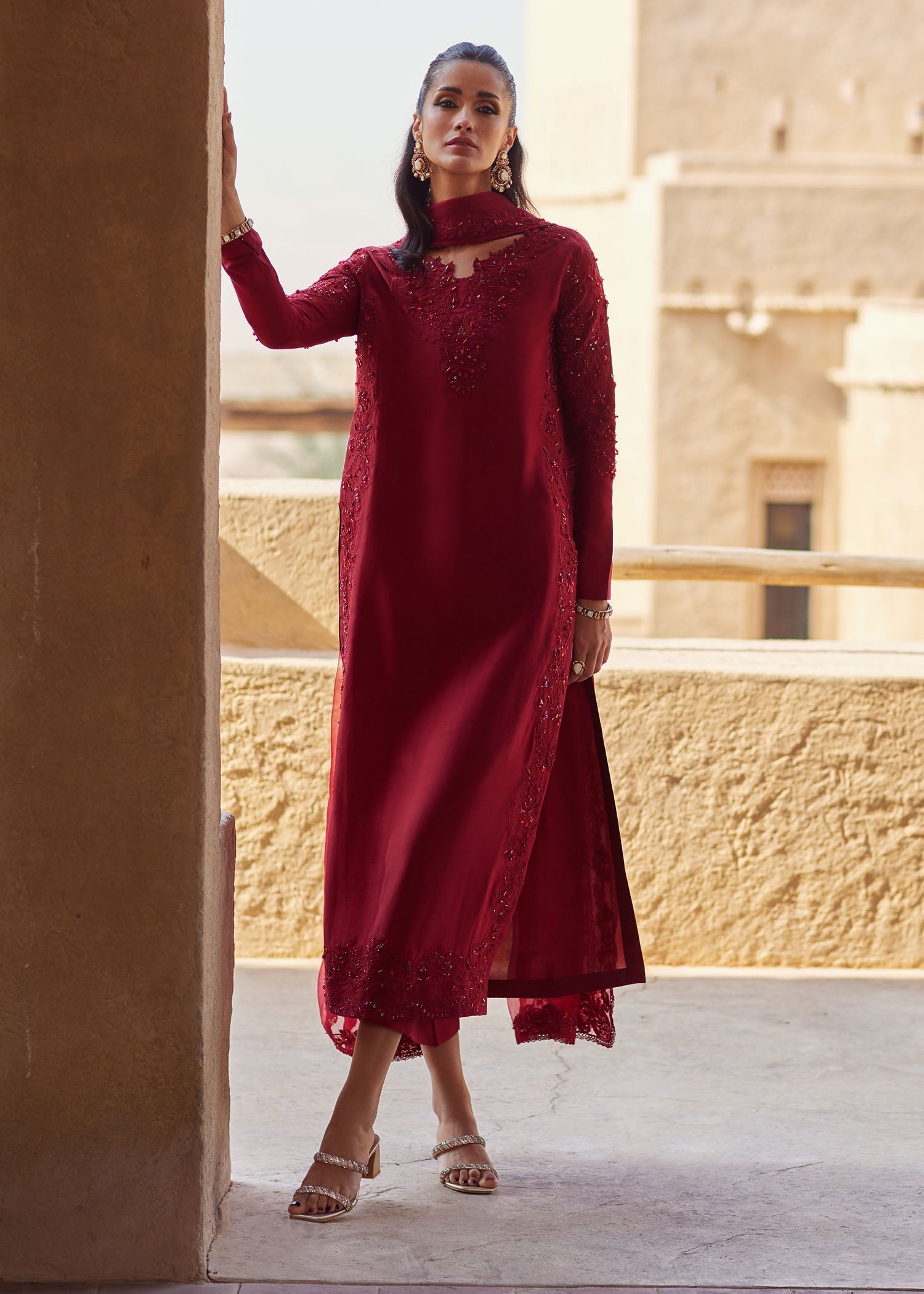 Kanwal Malik | Ghina Luxury Pret | Nour - Luxury Dress - available at Maria Faisal in UK and USA.