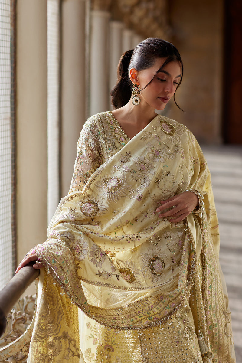 Afrozeh | Dastangoi Wedding Formals | Afsaan - Wedding Dress - available at Maria Faisal in UK and USA.