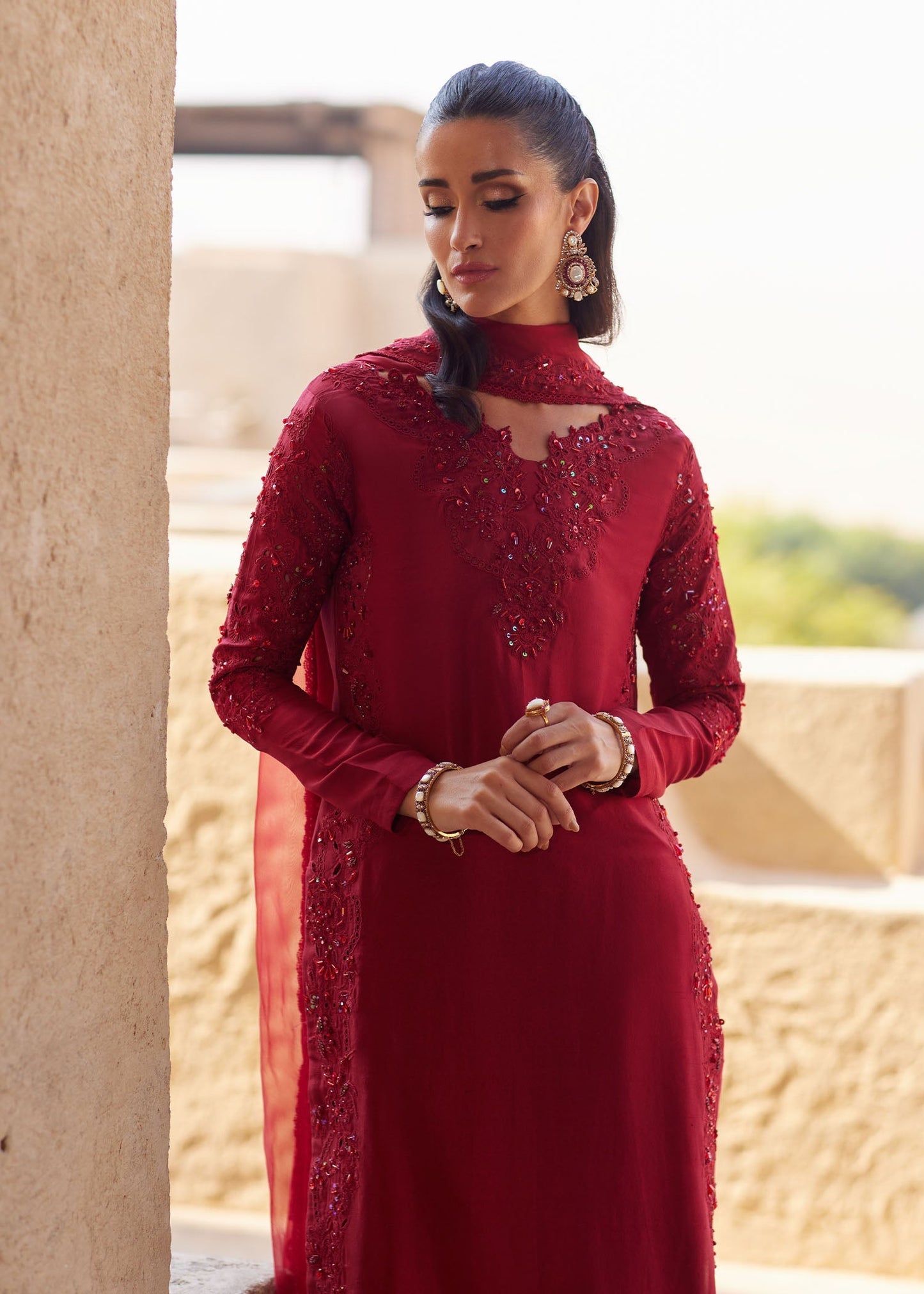 Kanwal Malik | Ghina Luxury Pret | Nour - Luxury Dress - available at Maria Faisal in UK and USA.