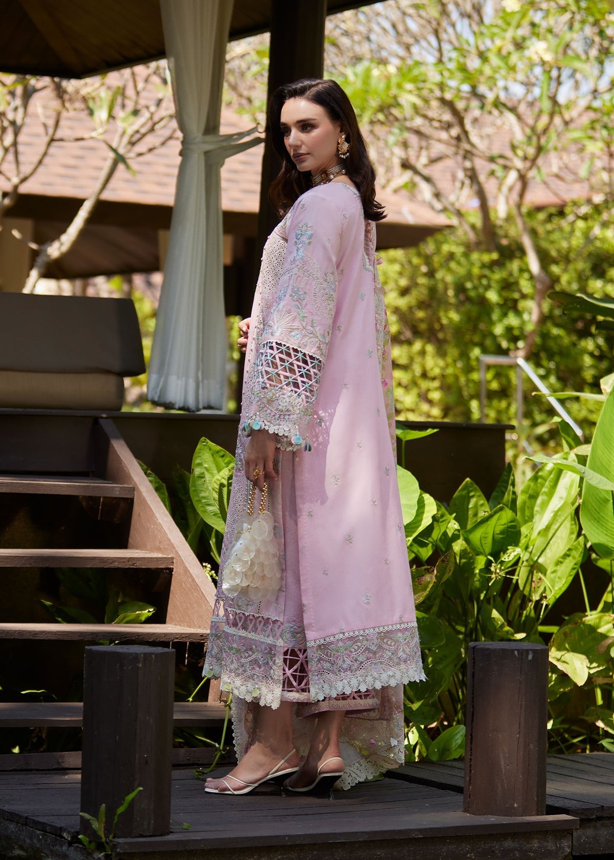 Kanwal Malik | Ariya Luxury Lawn 26 | Vivian - Luxury Dress - available at Maria Faisal in UK and USA.