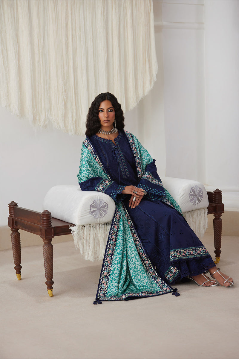 Saad Bin Shahzad | Depalpur Lawn 26 | RUA - Luxury Dress - available at Maria Faisal in UK and USA.