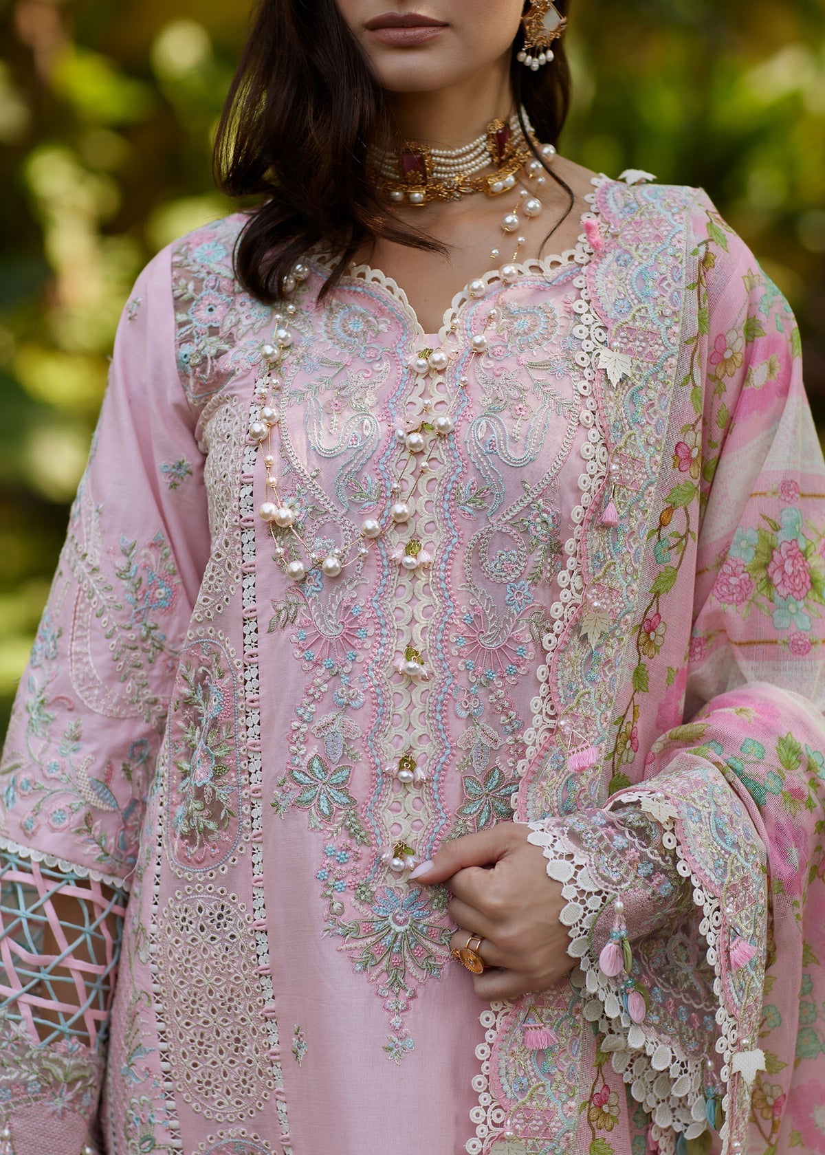 Kanwal Malik | Ariya Luxury Lawn 26 | Vivian - Luxury Dress - available at Maria Faisal in UK and USA.