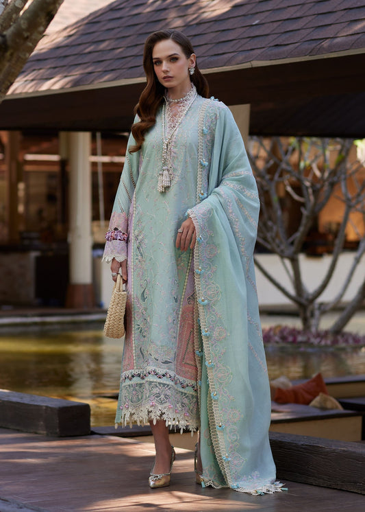 Kanwal Malik | Ariya Luxury Lawn 26 | Eliana - Luxury Dress - available at Maria Faisal in UK and USA.