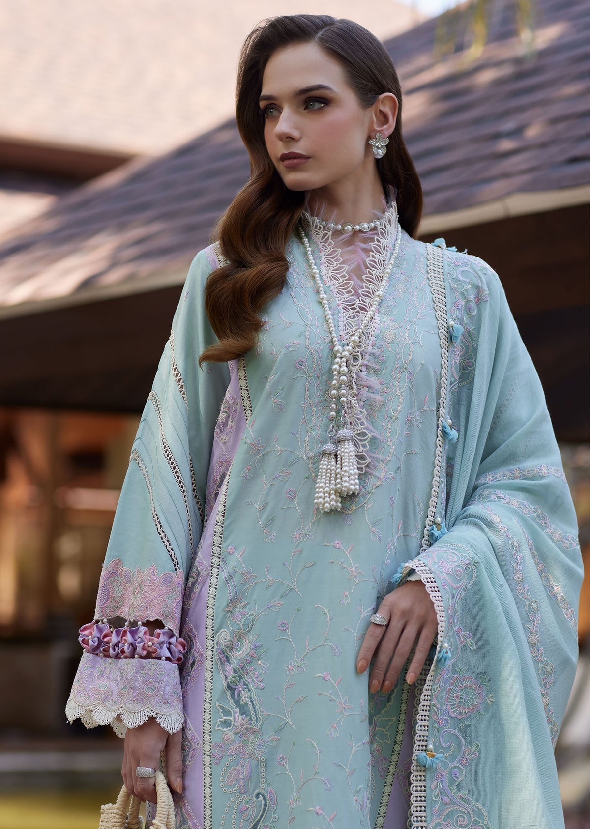 Kanwal Malik | Ariya Luxury Lawn 26 | Eliana - Luxury Dress - available at Maria Faisal in UK and USA.