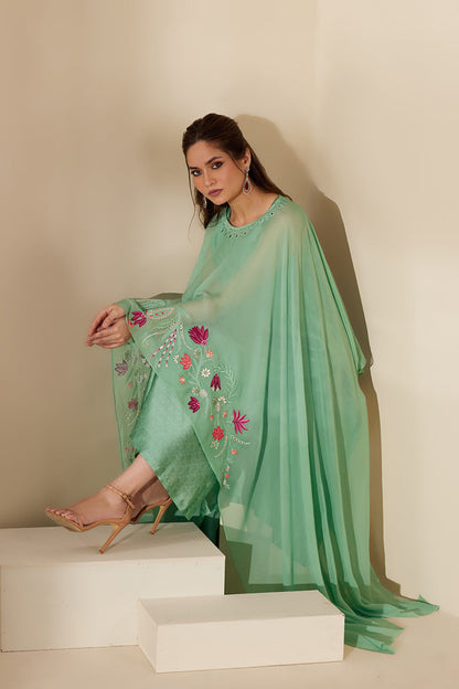 Mina Hasan | Signature Pret | Mishaal - Luxury Dress - available at Maria Faisal in UK and USA.