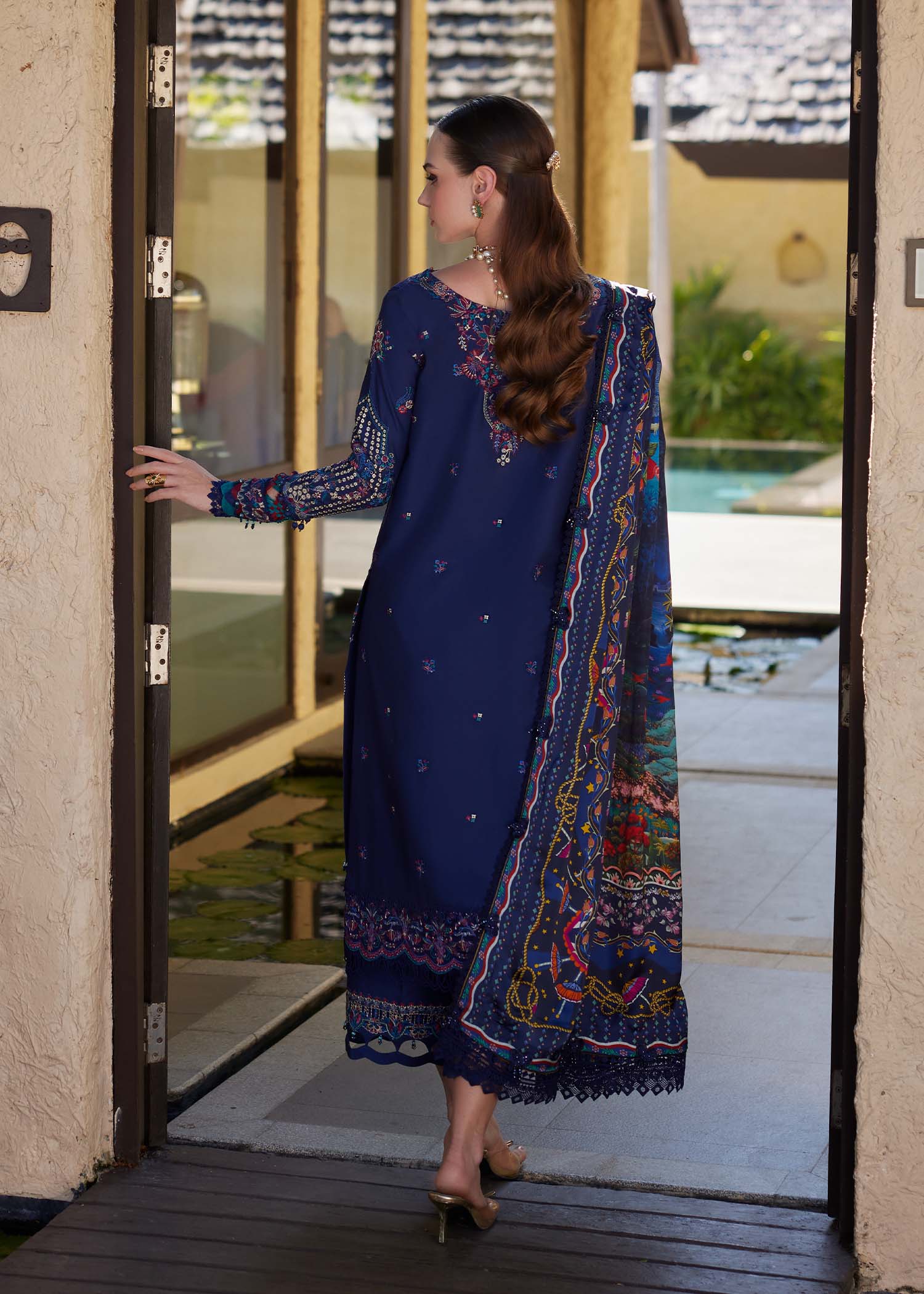 Kanwal Malik | Ariya Luxury Lawn 26 | Mehrin - Luxury Dress - available at Maria Faisal in UK and USA.