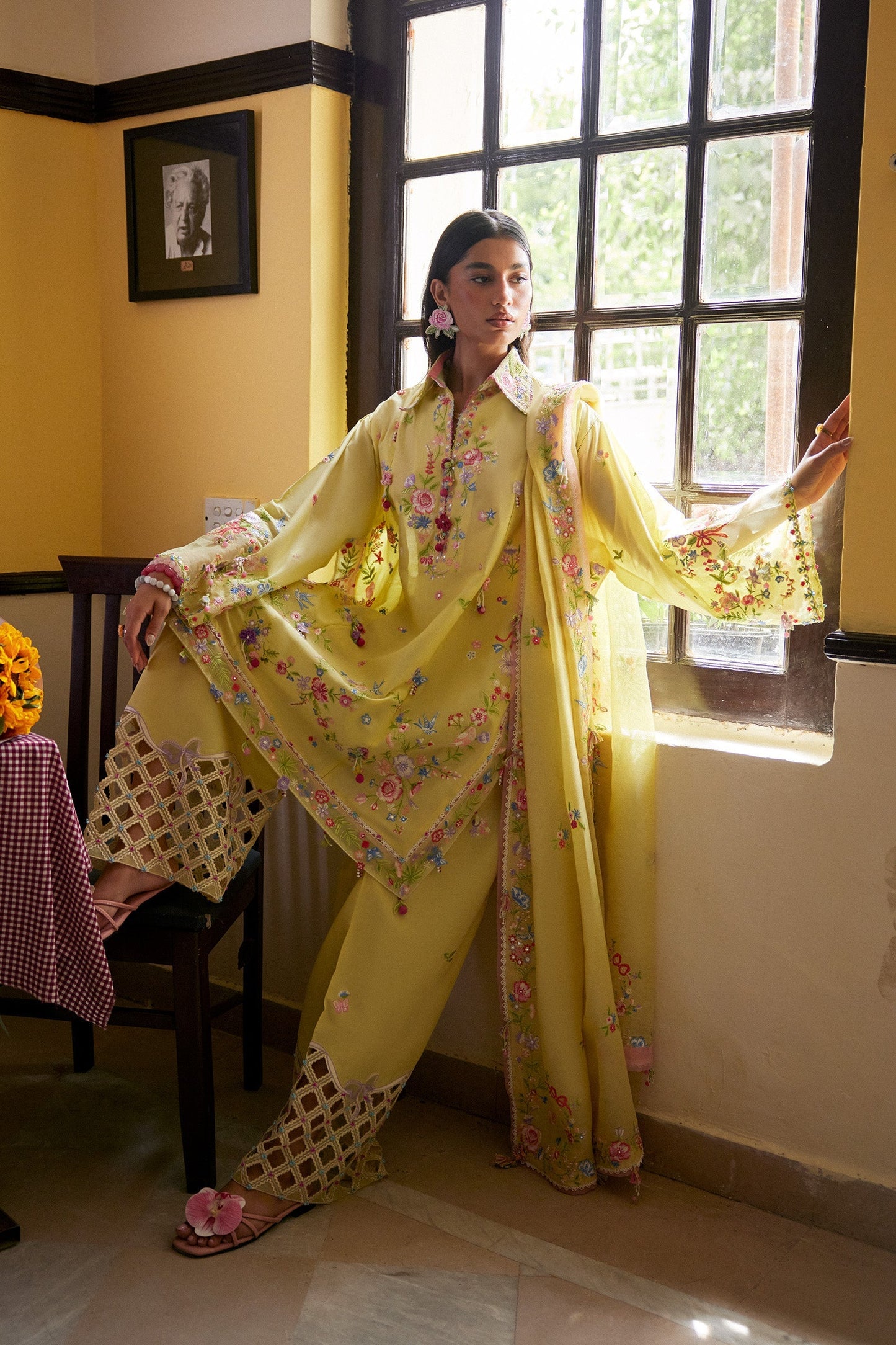 Zaha | Festive Lawn 26 | QUEEN OF THE ANDES (ZF26-08) - Luxury Dress - available at Maria Faisal in UK and USA.