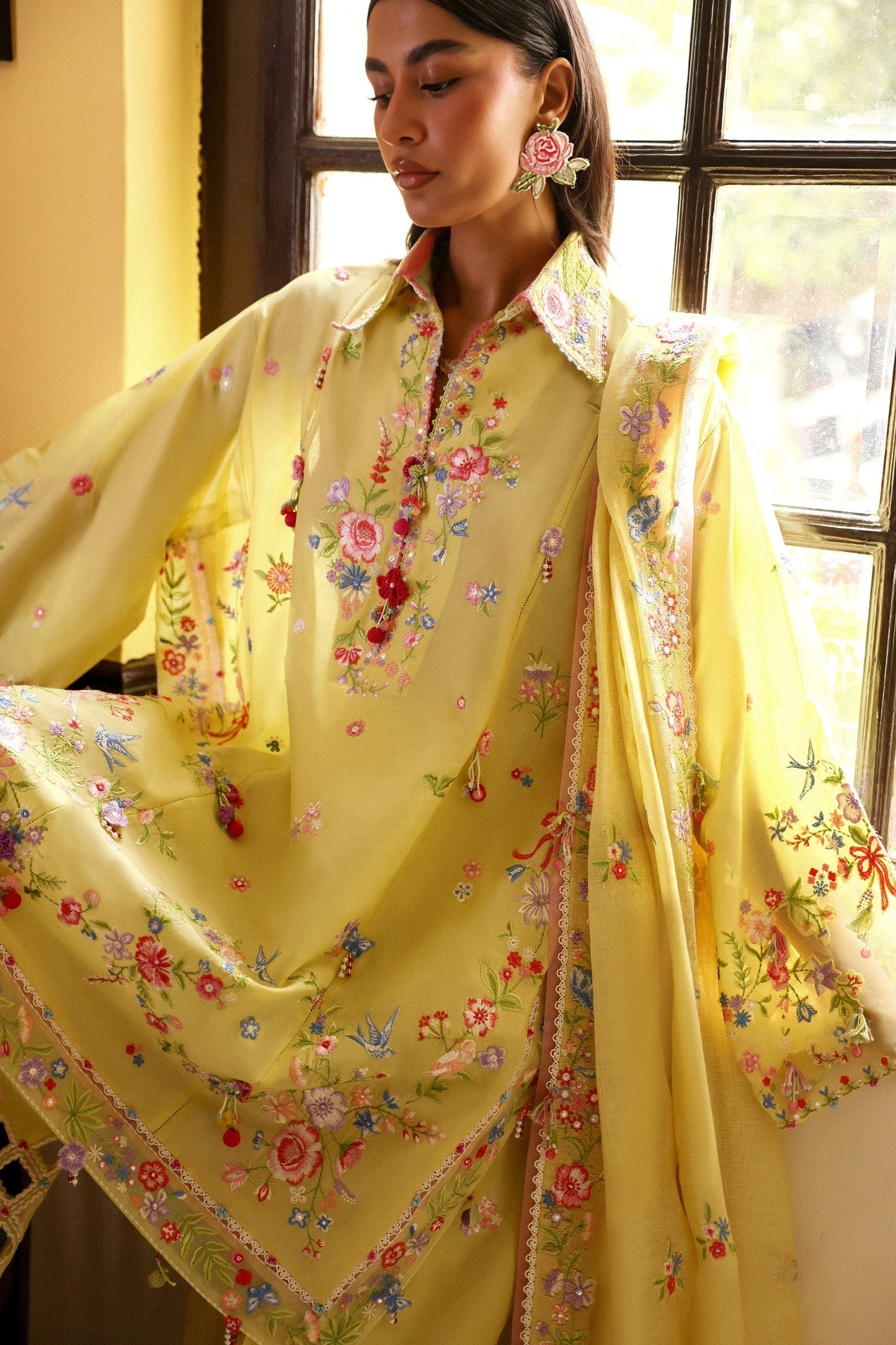 Zaha | Festive Lawn 26 | QUEEN OF THE ANDES (ZF26-08) - Luxury Dress - available at Maria Faisal in UK and USA.