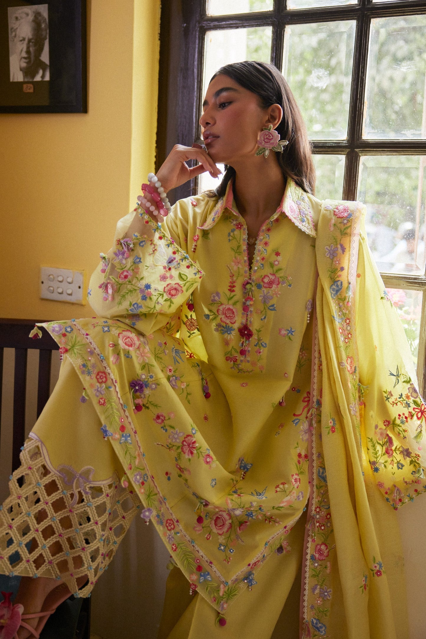 Zaha | Festive Lawn 26 | QUEEN OF THE ANDES (ZF26-08) - Luxury Dress - available at Maria Faisal in UK and USA.