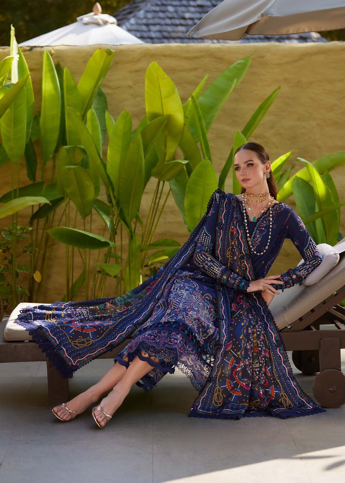 Kanwal Malik | Ariya Luxury Lawn 26 | Mehrin - Luxury Dress - available at Maria Faisal in UK and USA.