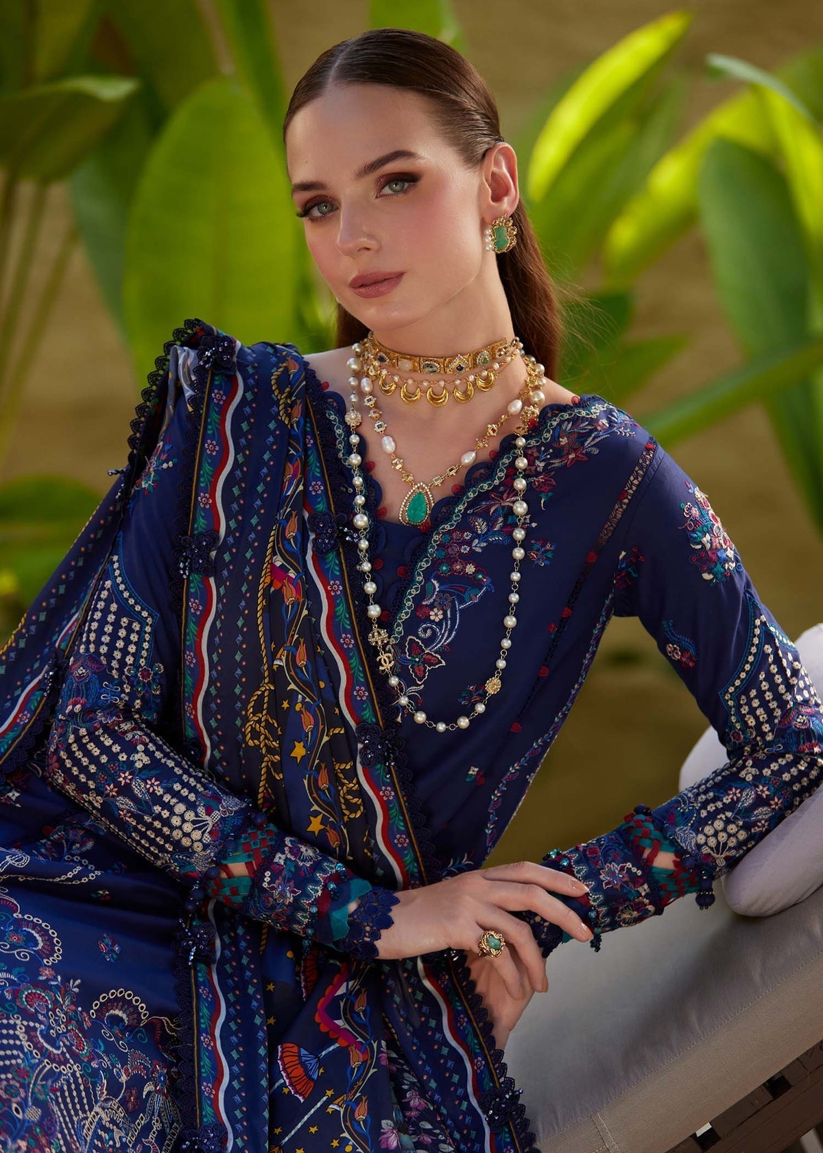 Kanwal Malik | Ariya Luxury Lawn 26 | Mehrin - Luxury Dress - available at Maria Faisal in UK and USA.