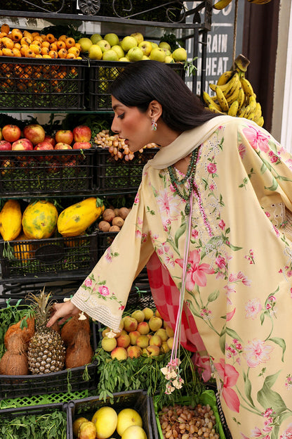 Zaha | Festive Lawn 26 | HIMALAYAN BELL MIST (ZF26-01) - Luxury Dress - available at Maria Faisal in UK and USA.