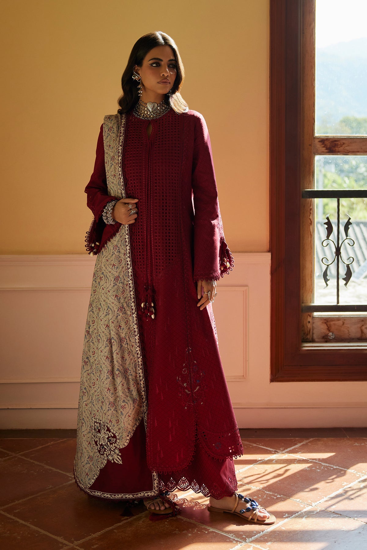 Saad Bin Shahzad | Summer Pret'26 | FEEHA - Festive Dress - available at Maria Faisal in UK and USA.