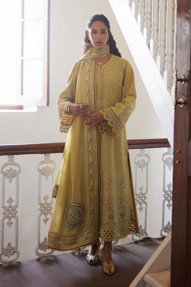 Saad Bin Shahzad | Depalpur Lawn 26 | FREYA - Luxury Dress - available at Maria Faisal in UK and USA.