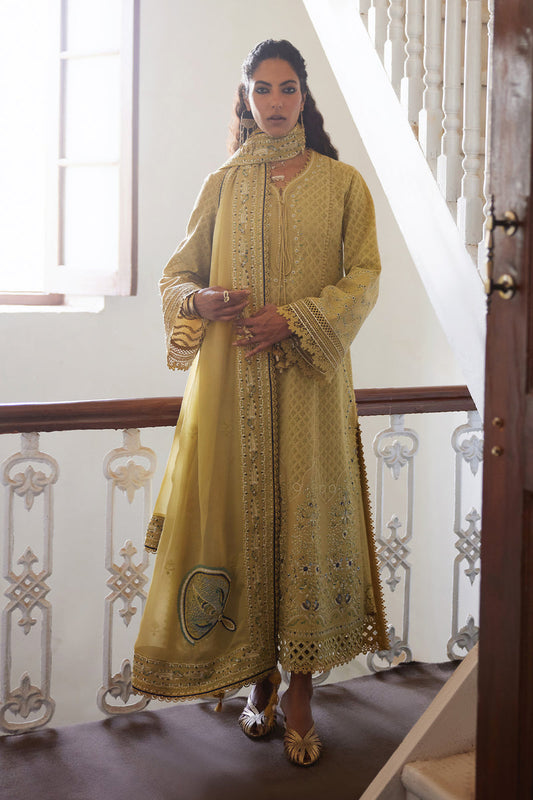 Saad Bin Shahzad | Depalpur Lawn 26 | FREYA - Luxury Dress - available at Maria Faisal in UK and USA.