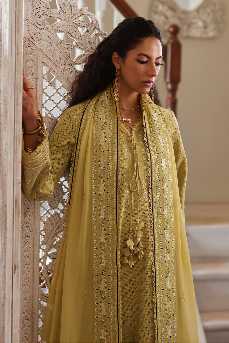 Saad Bin Shahzad | Depalpur Lawn 26 | FREYA - Luxury Dress - available at Maria Faisal in UK and USA.