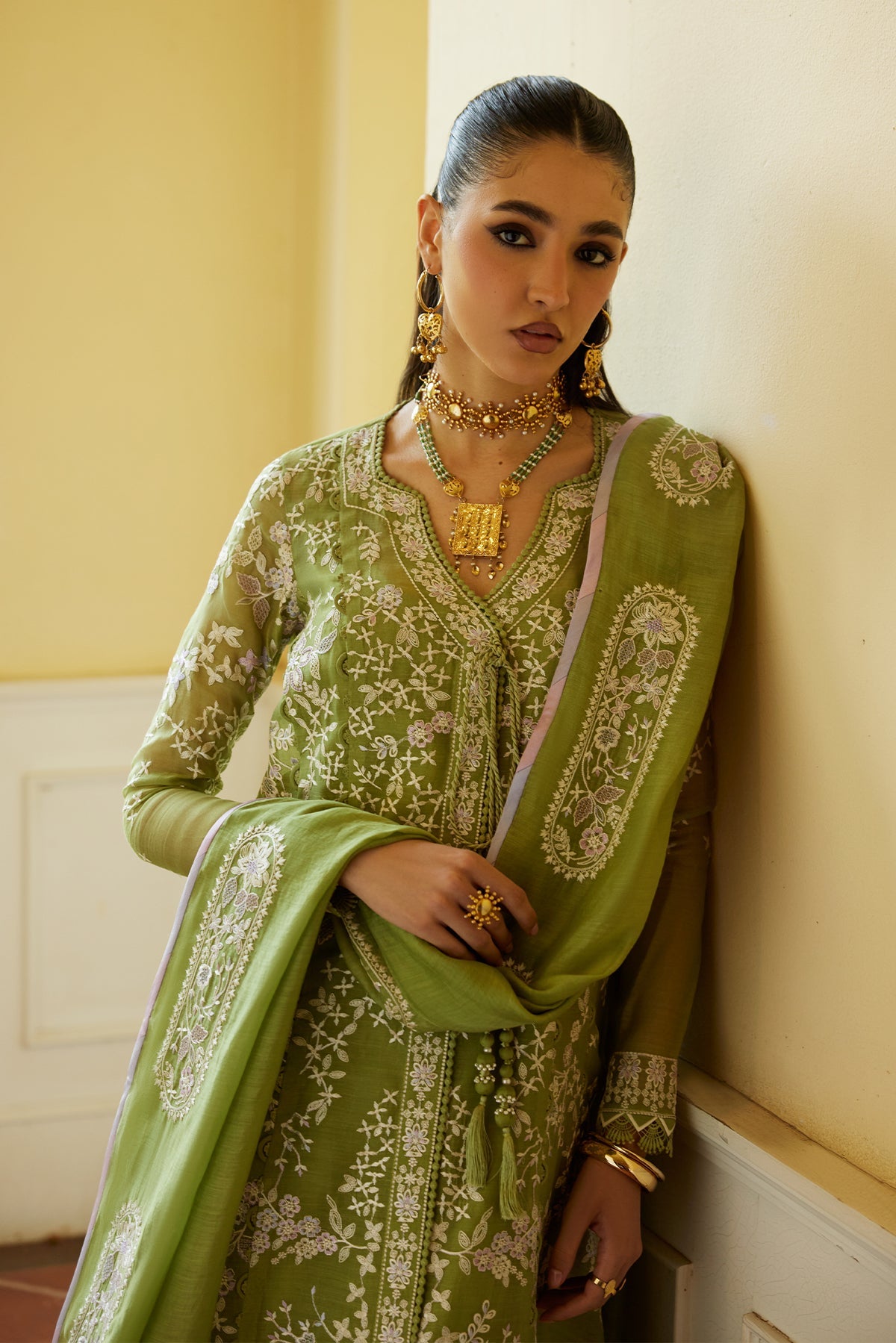 Saad Bin Shahzad | Summer Pret'26 | MINHA - Festive Dress - available at Maria Faisal in UK and USA.