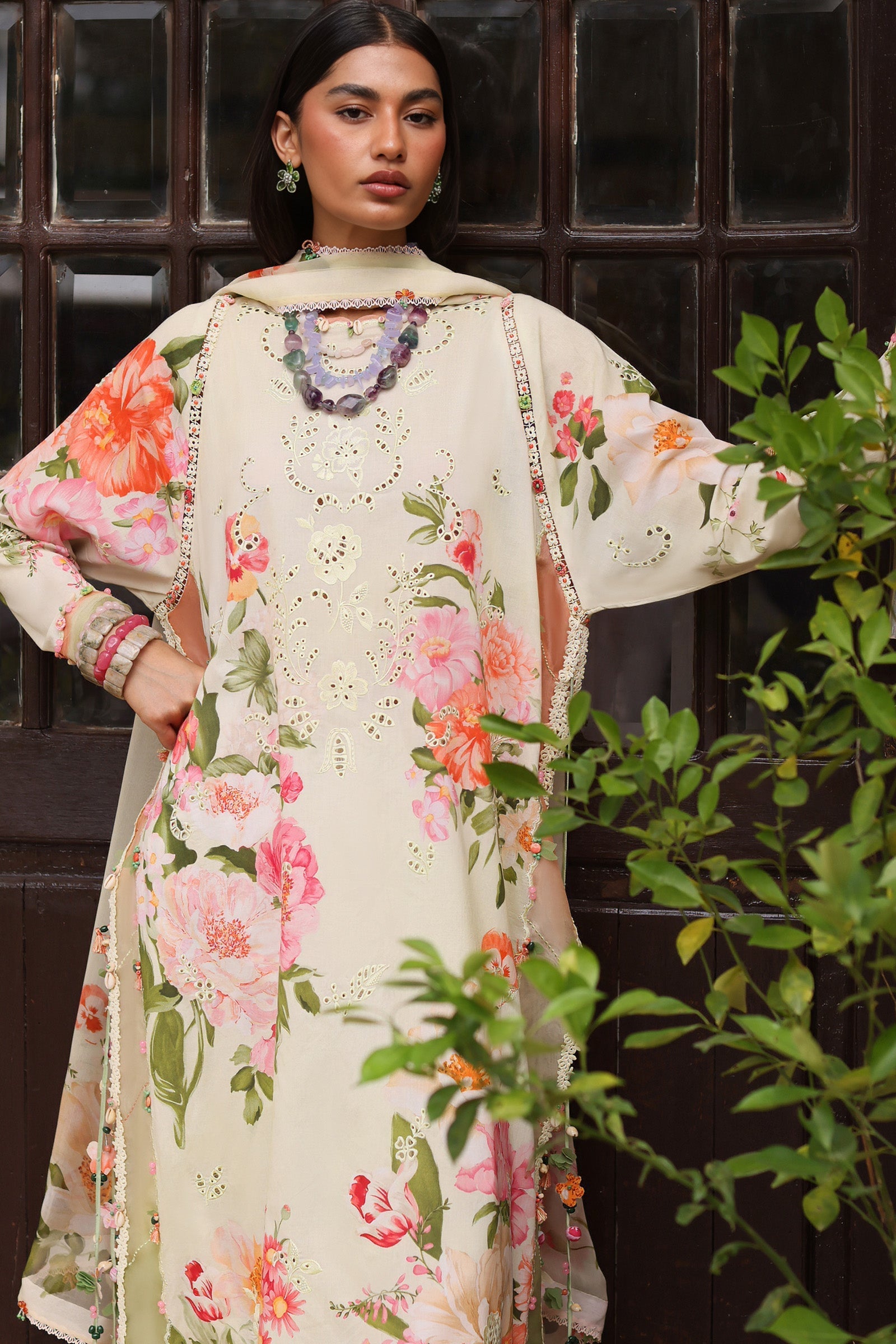 Zaha | Festive Lawn 26 | DAHLIA (ZF26-06) - Luxury Dress - available at Maria Faisal in UK and USA.