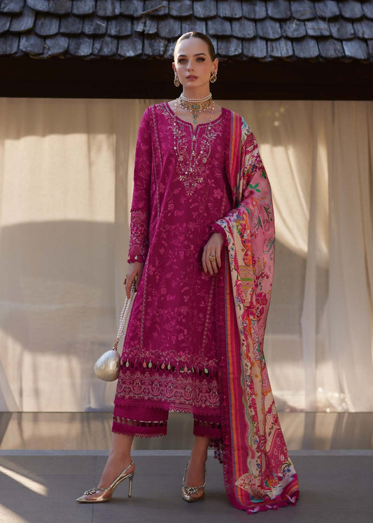 Kanwal Malik | Ariya Luxury Lawn 26 | Avelyn - Luxury Dress - available at Maria Faisal in UK and USA.